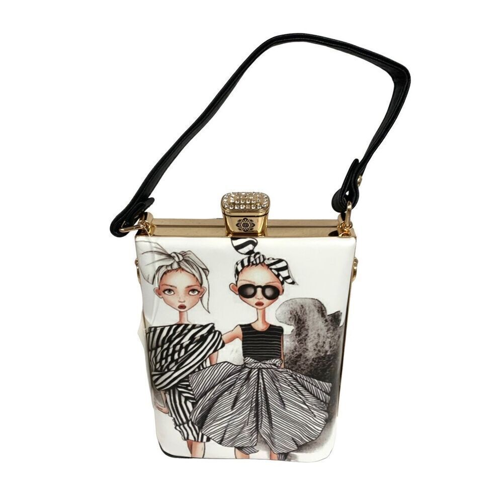 Goth Style Flask Shaped Handbag